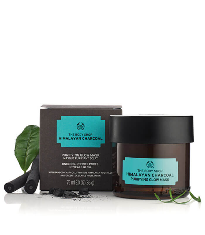 Refine and revive your skin with our Himalayan Charcoal Purifying Glow Mask. Inspired by Ayurvedic traditions, this 100% vegan tingling clay mask is infused with bamboo charcoal, green tea leaves and organic tea tree oil. And it’s been formulated without parabens, paraffin, silicone or mineral oil. This invigorating charcoal face mask draws out impurities and refines the appearance of pores for healthy-looking skin with a glow that shows. Complete your facial at home expert by applying this purifying blend with our Facial Mask Brush. 100% vegan Tingling charcoal clay mask Absorbs excess oil For skin that needs extra purification to reveal a healthy, youthful glow Formulated without parabens, paraffin, silicone or mineral oil Ideal to create a facial at home Packed with bamboo charcoal from the Himalayan Foothills, green tea leaves from Japan and organic Community Trade tea tree oil from Kenya