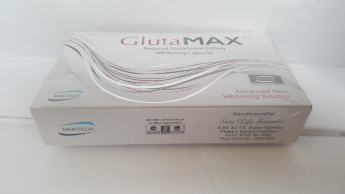 gluta max capsules pakistan glutathione Cap Glutamax Capsule 500mg Gluta fair + Extra-C Offer