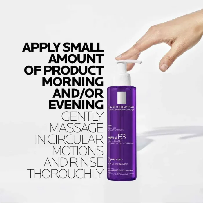 La-Roche-Posay-Mela-B3-Cleanser-200ml-how-use