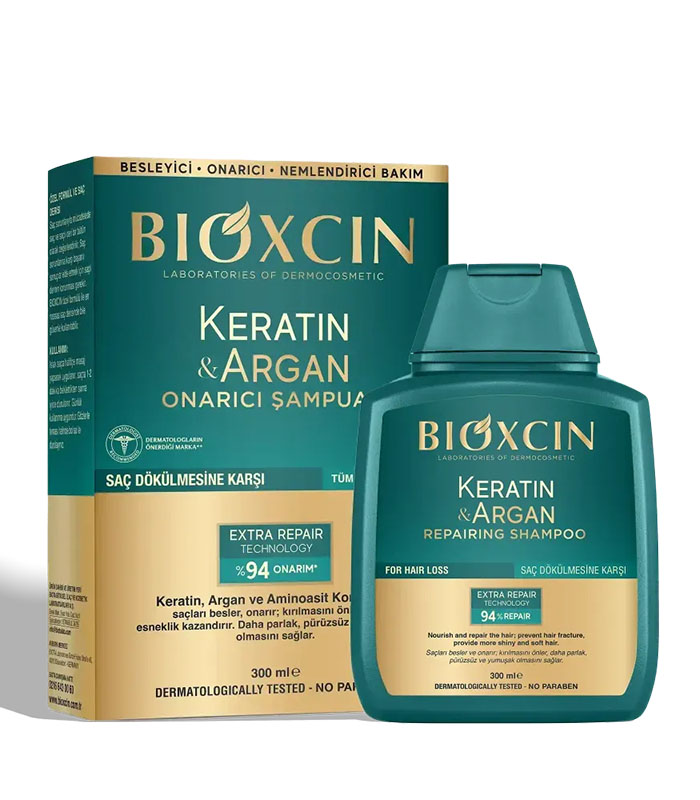 Bioxcin Keratin & Argan Repairing Shampoo