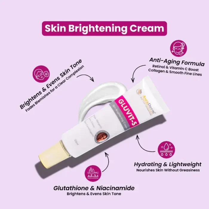 best glutathione for skin whitening cream Gluvit-s Glutathione Skin Brightening Cream