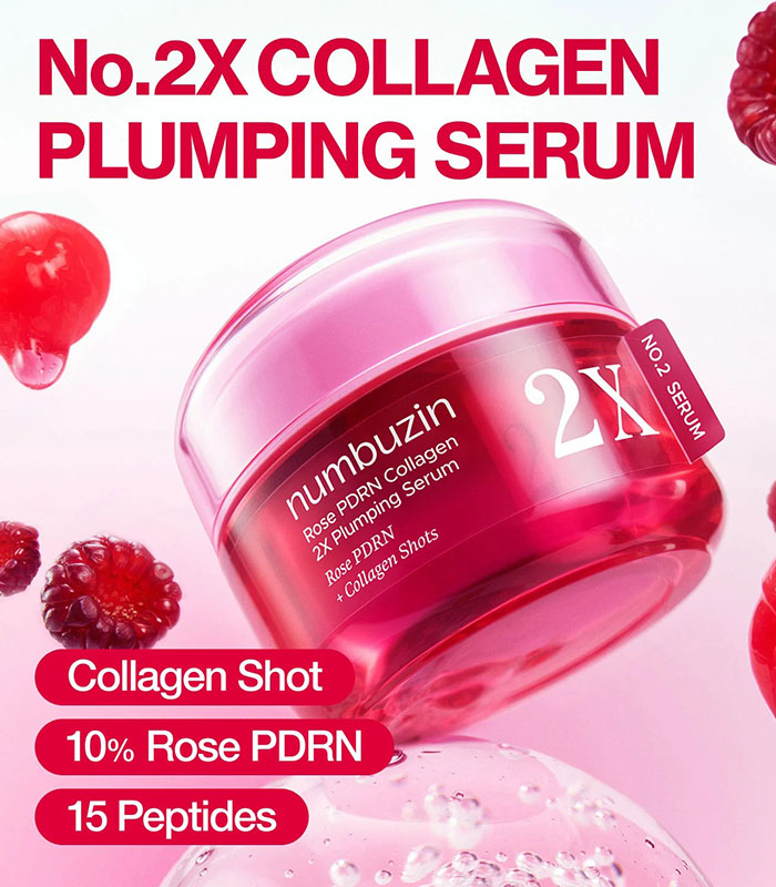 numbuzin-No-2-Rose-PDRN-Collagen-2X-Plumping-Serum