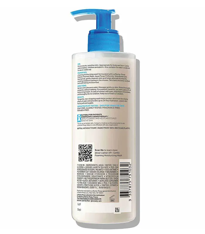 La-Roche-Posay-Lipikar-Gentle-Foaming-Moisturizing-Wash-back-side