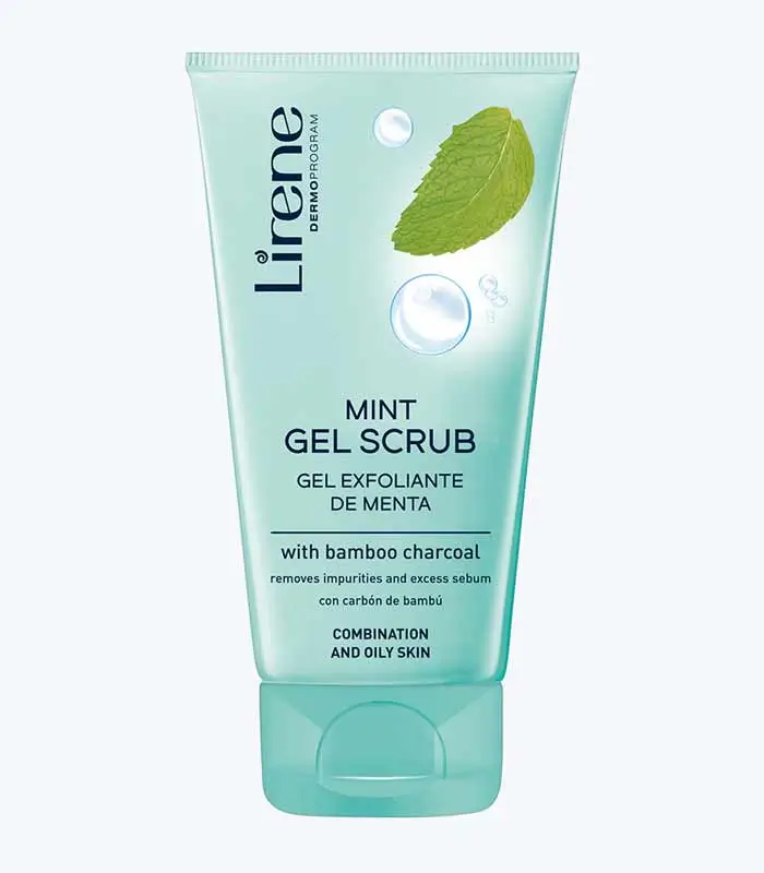 lirene-mint-bamboo-charcoal-gel-scrub